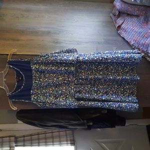 Pretty blue pattern dress